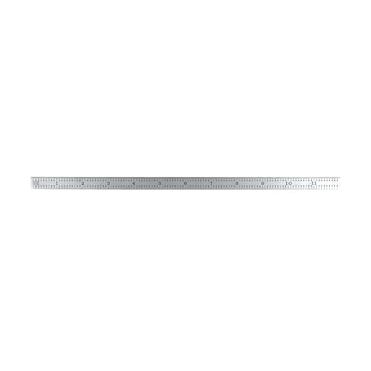PEC Tools Made in USA Machinist Rule, 12" Flexible Steel Rule, Satin Chrome Finish, Markings 1/32", 1/64",1/10",1/50" for Professionals