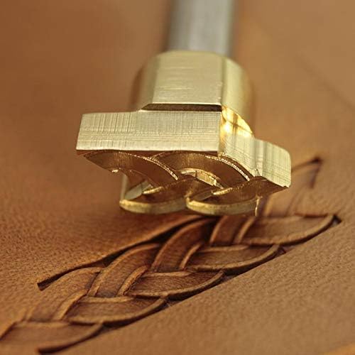 DandS ltd Knitting Leather Stamp Tool, Professional Steel Craft Tool for Leatherworking, Embossing, Carving & Stamping Leather Projects, Belts Wallets & DIY Projects Compatible with Mallet #251