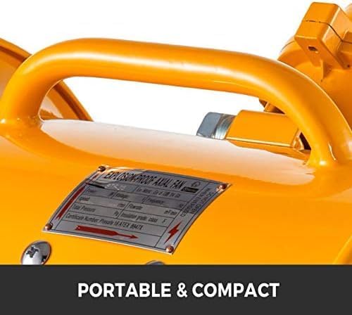 VEVOR Explosion Proof Fan 10 Inch, 350W, Industrial Portable Ventilator Blower/Exhaust with 9.8ft Light Cord -No Plug