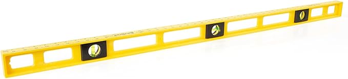 MAYES 4ft Level, 48 Inch Level Made in the USA, Won’t Scratch Work Surfaces