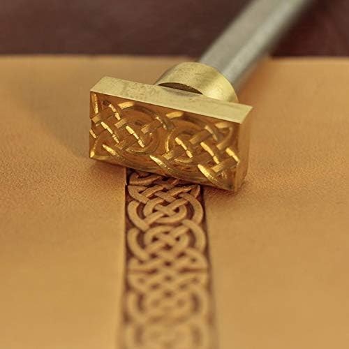 DandS ltd Leather Stamp Tool, Celtic, Professional Steel Craft Tool for Leatherworking, Embossing, Carving & Stamping Leather Projects, Belts Wallets & DIY Projects Compatible with Mallet #242BB