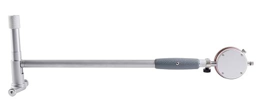 Accusize Industrial Tools Dial Bore Gauge Set, 6-10" x 0.0005", EE20-5010 | 10" Stem Length, Self-Centering, Chrome-Plated Handle, Insulated Grip