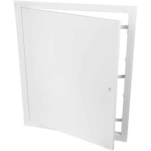 16" x 20" White Metal Access Panel - Wall Access Panel for Drywall - Hidden Wire Cover for Wall Covering Panels - Plumbing, Electricity, Heating Alarm, Bathroom, Dry Wall Hole Cover