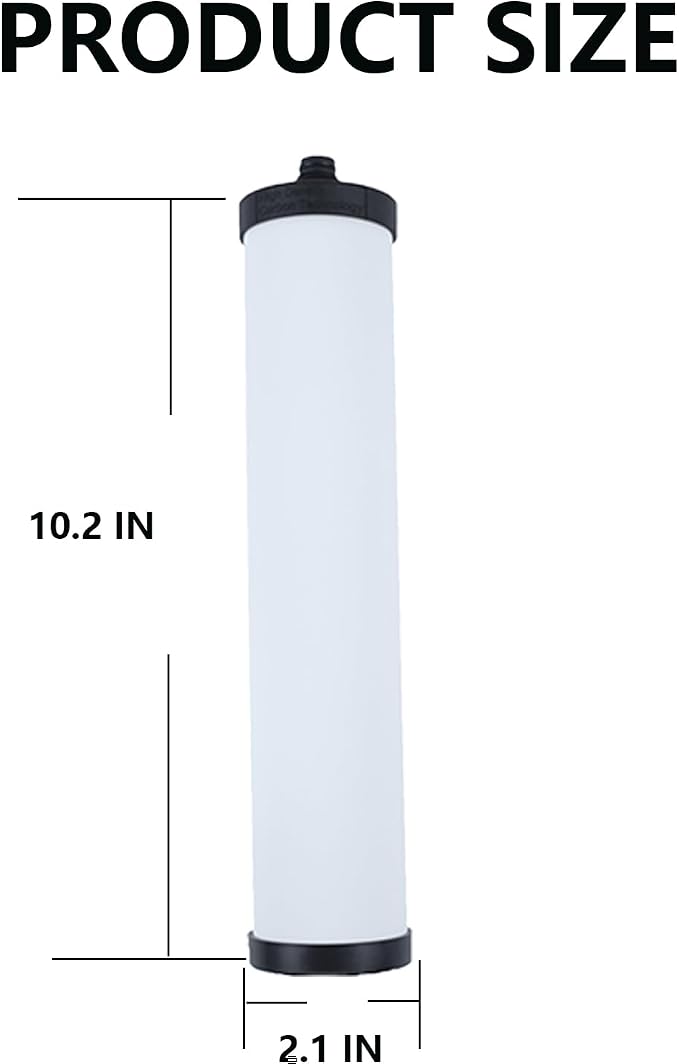 FRX02 Ceramic Water Filter Candle Compatible with W9223021 Franke 02 FRX-02 FRX02 FR9455 FRX-01 and SC-25-FR, Franke Triflow,Filterflow systems(2 Pack)