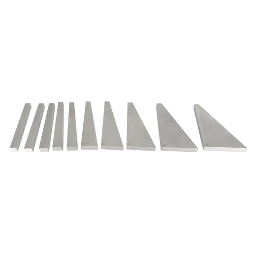 findmall 10 Pcs Accuracy Angle Block Set Machinist Tool 1°- 30°Lathes Milling Ground Gauge Inspection Block Set