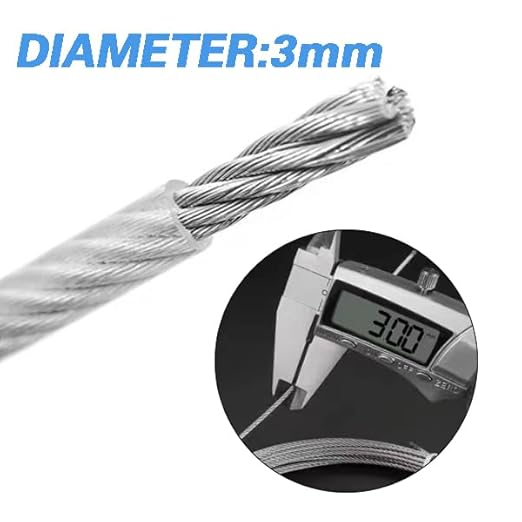 Shineyoo 1/8" Wire Rope Kit - Steel Wire, 100FT Turnbuckles for Cables, Vinyl Coated Stainless Steel Cable for Outdoor, Garden, Kitchen, Craft