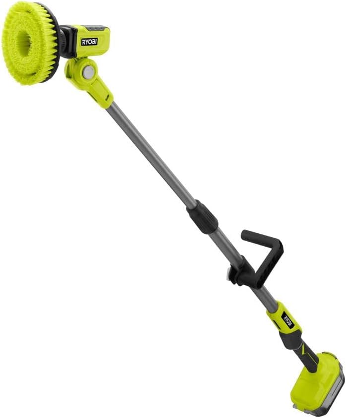 RYOBI ONEAND 18V Cordless TELESCOPING Power Scrubber Tool ONLY P4500 | Battery and Charger Sold Separately