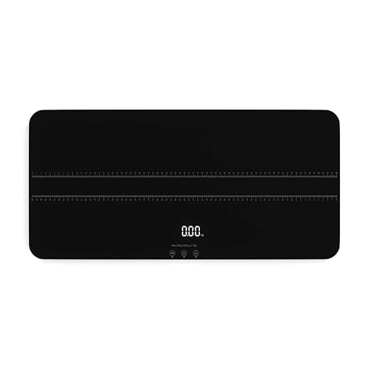 SIKE Medium-Small Veterinary Scale, Dog Scale (±10g) Accuracy, Max 220lbs, Digital Pet Scales and USB Recharging Cord Included, 27 x 13 inch Tempered Glass Platform with Anti Slip Sticker