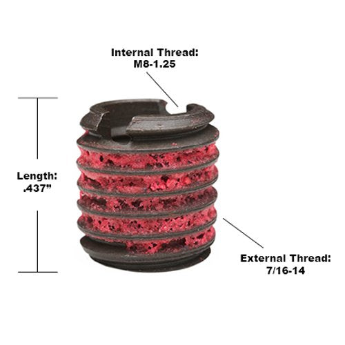 E-Z LOK EZ-310-M8 Thread Repair Kit for Metal Carbon Steel Threaded Inserts M8-1.25 and Installation Tools