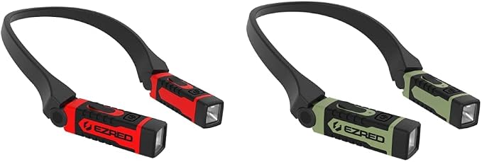 EZRED ANYWEAR Rechargeable Neck Light for Hands-Free Lighting Bundle - NK15 (Green)