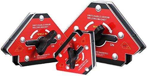 LISHUAI Unique Design On/Off Switch Strong Neodymium Arrow Welding Magnet/Magnetic Angle Welding Clamp 45 90 135 Degrees 92 LBS