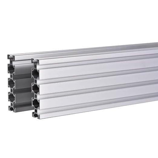 IXGNIJ 20 Series T Slot 2080 Aluminum Extrusion Profile 48'',European Standard Anodized Linear Rail for 3D Printer Parts and CNC DIY Silver 1220mmX2