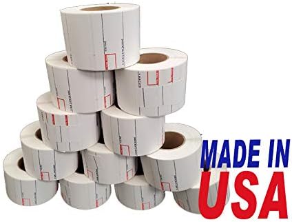Aquos CAS CL-8020 Printing Scale Label Rolls | Thermal Labels | Label Roll with Strong Adhesive | Pre-Cut | Smudge-Free | Made in USA