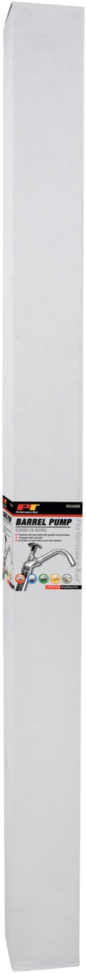 Performance Tool W54266 Lift Action Steel Barrel Pump Dispenser for Fluid Transmission, Silver
