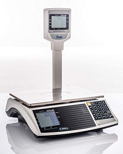 EW Digital Commercial Price Computing Scale PS6 – NTEP Certified Class III Legal for Trade Food Scale | 60 lb Capacity | Retail Weighing Scale for Meat Fruit & Grocery (CO#19-141) (Pole)