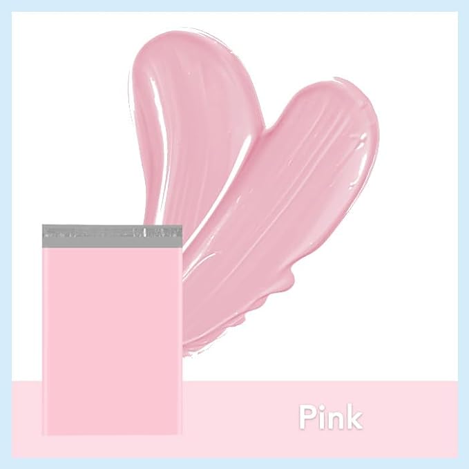 Fuxury Large Poly Mailers 24x24 Inch 300 Pcs, Bulk Shipping Bags for Clothing, Strong Adhesive Shipping Envelopes for Small Business Suppliers,Waterproof Mailers Poly Bags Mailing Envelopes Pink
