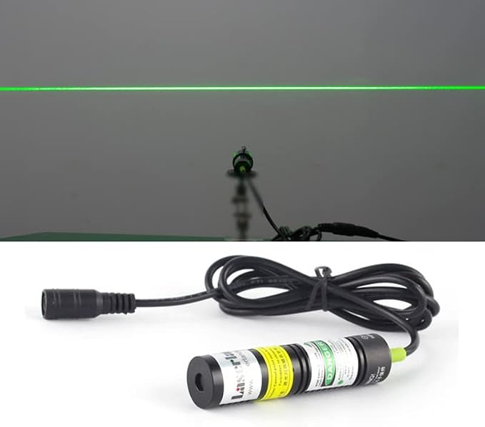 532nm Green Laser Line Module Generator Projector for Halloween Laser Swamp Pond Portal Haunted house Sawmill Woodworks Alignment 5mW