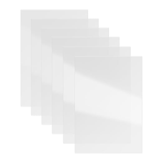 KOYOFEI 6 PCS FEP Film 3D Printer Accessories, FEP Film for ELEGOO Mars 5, Mars 5 Ultra, Mars 4, Mars 4 Ultra, Mono 2, Mono 4, Mono 4 Ultra Resin 3D Printer 210 x 150 x 0.15mm