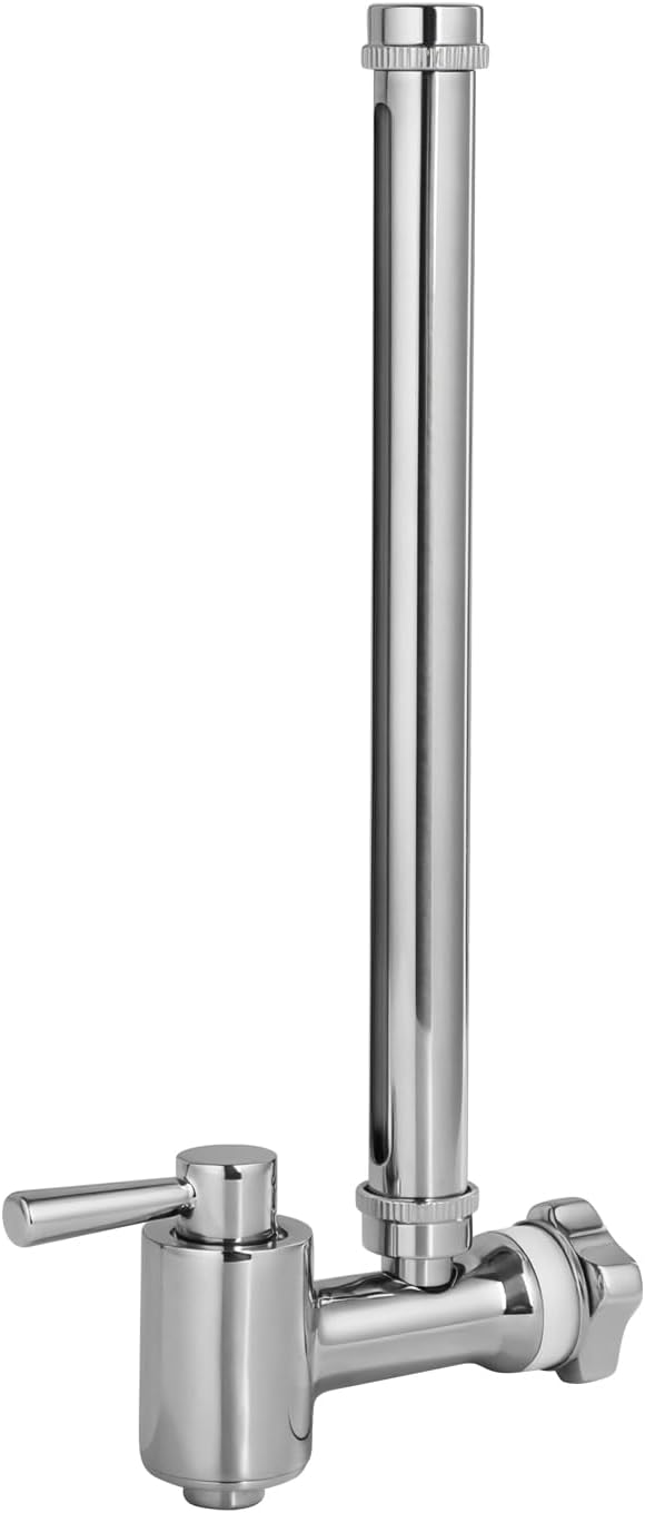 304 Stainless Steel Sight Glass Spigot, Clear View Water Level with Red Floating Ball, Durable Metal Material, Fits Universal Gravity Filter Systems