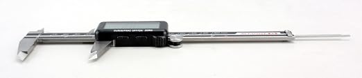 Accusize Industrial Tools Digital Caliper, 6 in/150 mm, 1110-0818 | 150 mm/6 in Range, 0.01 mm/0.0005 in/1/128 in Resolution, ±0.03 mm Accuracy, Metric/Inch/Fractional, Full Screen LCD