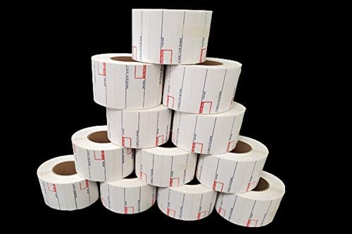 Aquos CAS CL-8010 Printing Scale Label Rolls | Direct Thermal Labels on Thermal Paper | Label Roll with Strong Adhesive | Pre-Cut | Smudge-Free | Made in USA