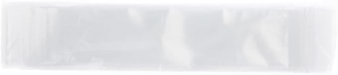 Plymor 2" x 9" (Pack of 500), 2 Mil Zipper Reclosable Plastic Bags