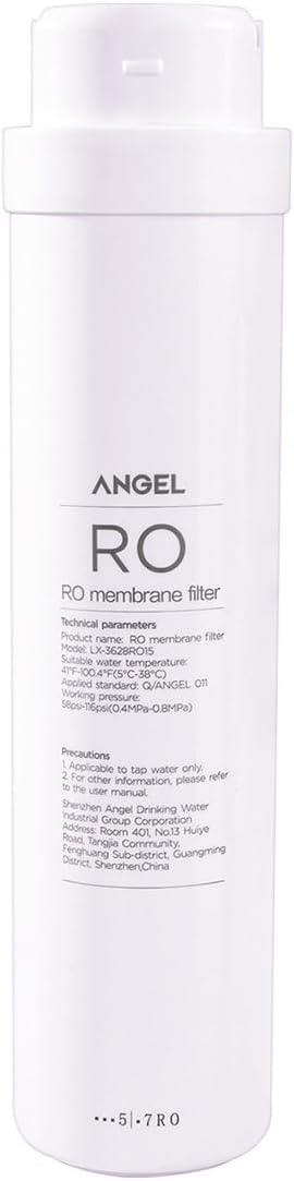 ANGEL X1 Series RO Filter Replacement 1-Pack | For X1, X1Pro, W-J3781-ROC15, W-J3680-ROB15, Long-Lasting 24–36 Month Lifespan