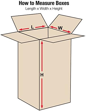 AVIDITI 8x8x18 Tall Corrugated Boxes, Tall, 8L x 8W x 18H, Pack of 25 | Shipping, Packaging, Moving, Storage Box for Home or Business, Strong Wholesale Bulk Boxes