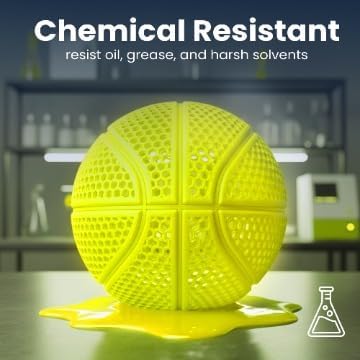 PEBA Filament 1.75mm Full 1kg SpoolHaus Super Bounce | High Rebound Flexible Filament | The Super TPU 78% Energy Return | Bouncy Airless Basketball 3D Printer Filament Lightweight Yellow 1kg