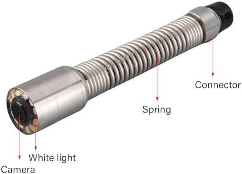 Pipeline Inspection Camera Probe IP68 Sewer Camera with 12 LED Lights for Pipe Drain Endoscope Replacement