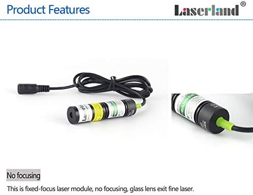 532nm Green Laser Line Module Generator Projector for Halloween Laser Swamp Pond Portal Haunted house Sawmill Woodworks Alignment 5mW