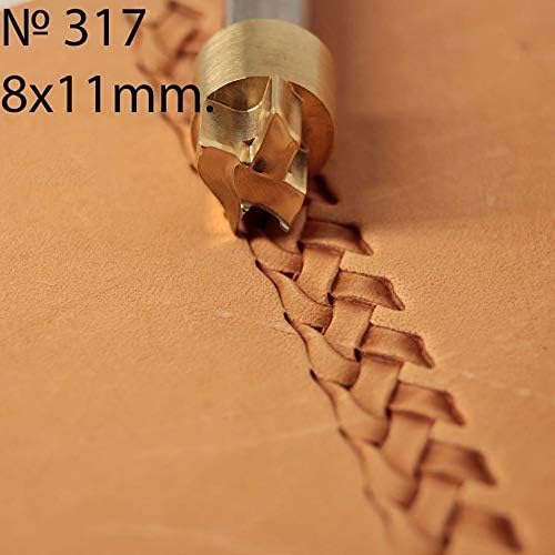 DandS ltd Leather Stamp Tool,Knitting, Professional Steel Craft Tool for Leatherworking, Embossing, Carving & Stamping Leather Projects, Belts Wallets & DIY Projects Compatible with Mallet #317
