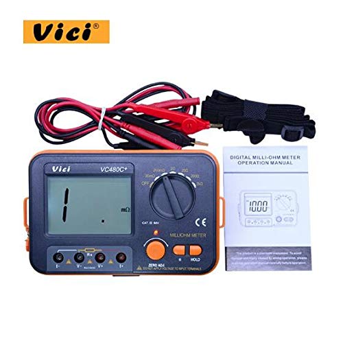 Vici Digital Milli-ohm Meter Resistance Tester 4 Wire Micro Ohm Meter VC480C+