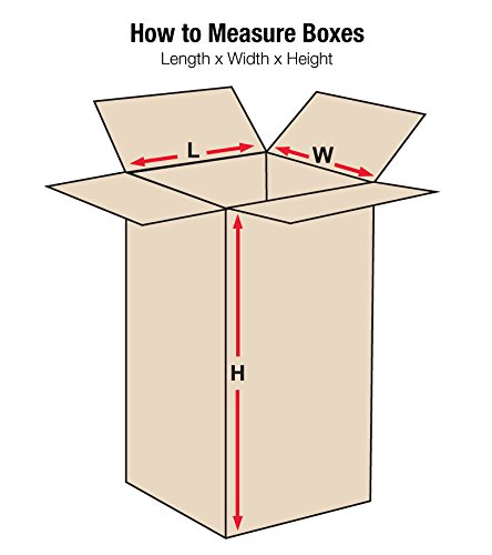 BOX USA Shipping Boxes Tall 6"L x 6"W x 24"H 25-Pack - Corrugated Cardboard Box for Moving, Mailing, Packing, Packaging and Storage