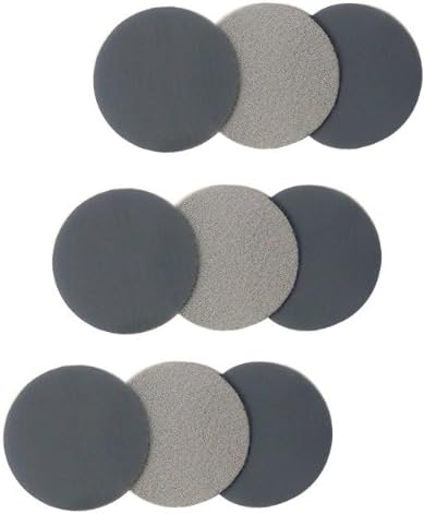 Eagle 194-1504 - 1 3/8 inch Buflex Dry Touch-Up Discs - Black - 100 Discs/Pack
