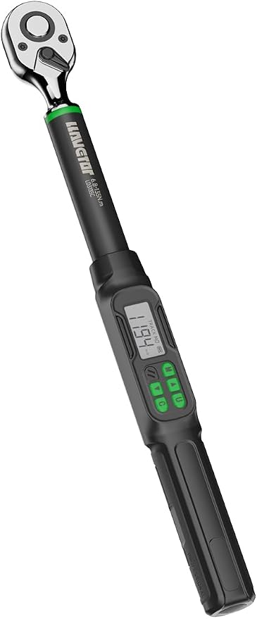 Digital Torque Wrench 1/2 Drive, 5-99.5 ft-lbs, for Bicycle Moto&Car Maintenance
