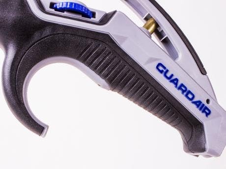 Guardair GA44 PalmJet Safety Air Gun, Comfort Trigger, 4-Inch Straight Extension, Star Tip Nozzle, Hanging Hook, OSHA Compliant (GA4404S)