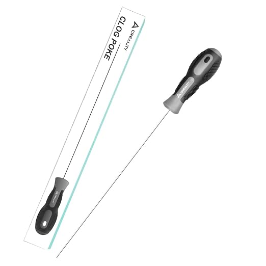 Creality 3D Printer Tools, Creality Clog Poke 3D Printer Nozzle Cleaning Kit for 1.75mm Filament Nozzles, Φ1.5mm Needle with Arrow Tip, 210mm Prolong&Hight Hardness Cleaning Hotend Without Disassembly