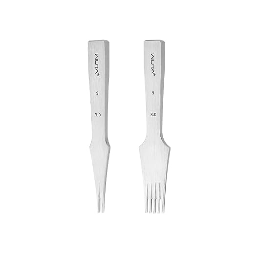 WUTA Leather Chisel All-Polished Die-Steel Puncher French Style Pricking Iron Sharp Leather Punching Tool Kits