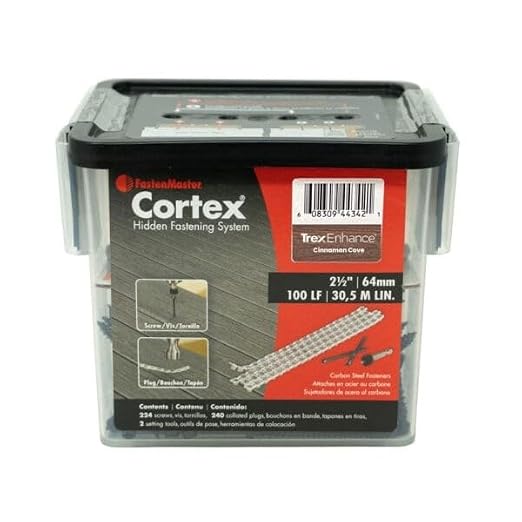 Fastenmaster Collated Cortex Hidden Plug Fasteners for Trex Decking – Cinnamon Cove (100 ln/ft)