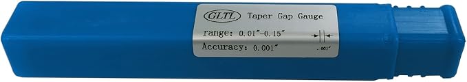 Taper Gap Gauge 0.01"-0.15" - Direct-Reading Inch Measurement Tool for Mold/Electrical Components with Laser Scales & Anti-Corrosion Coating,0.001" Graduation