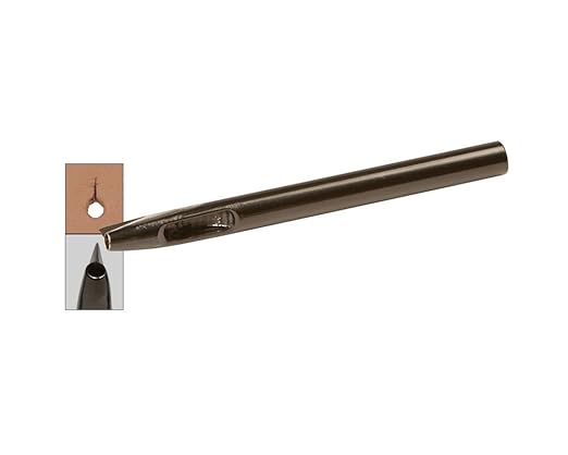 Tandy Leather Craftool Buttonhole Punch - Precision Cutting Tool for Smooth Button Stud Openings on Wallets, Bags, Straps, and Cases