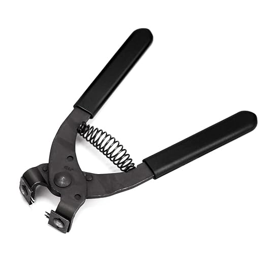 WUTA Leather Piercer Leather Craft Hole Punch Tools Hand-Held Silent Pliers Diamond Sewing Stitching Chisel Pricking Iron 4mm (2 Teeth)