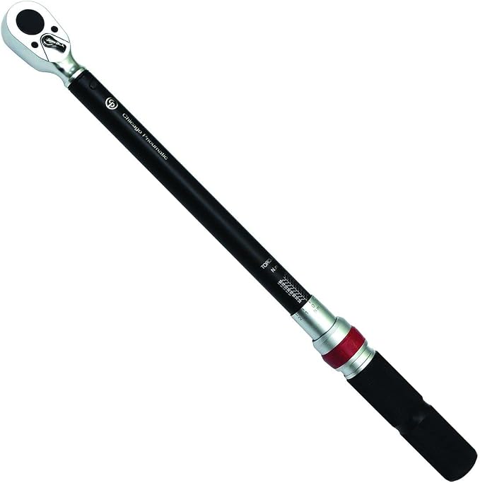 Chicago Pneumatic CP8917 - Manual Torque Wrench, 1/2 Inch, Torque (Min/Max) 60-250 ft. lbf / 60-340 Nm, Automotive, Bike Torque Wrench, Car Garage, Home Improvement Hand Tool, Heavy Duty