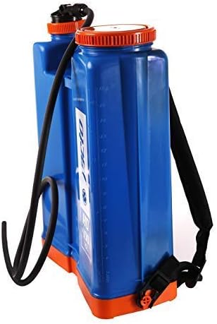 Jacto HD400 Heavy-Duty 4-Gallon Sprayer – Versatile & Durable for Landscapers, Farmers & Homeowners | Ergonomic Design, Adjustable Nozzle - Color Blue