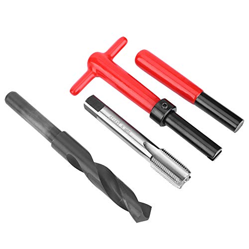 11Pcs M16x1.5 Thread Repair Kit Stainless Steel Drill Helicoil Repair Kit Threaded Reply Tool Kit
