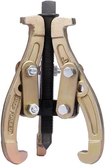 3-Jaw Gear Puller, 2/3-Jaw Puller with Reversible Jaws for Removal of Pulley Flywheel Bearing Puller Tool Separate Lifting Device (6inch)