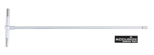 Accusize 12" Long Reach Telescoping Gage Set 5/16 in-6 in, 6 Pc, 3602-5012 | Satin Chrome Finish, Self-Centering Double-Action, Hardened Tool Steel Contacts, Plastic Case,