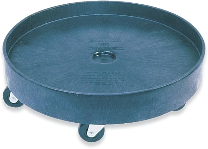 Rubbermaid Commercial Products FG265000BLA Universal Drum Dolly Black