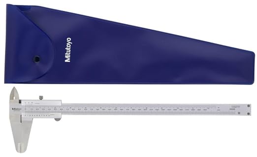 Mitutoyo 530-115 Vernier Caliper, Stainless Steel, Inch/Metric, 0-12" Range, +/-0.003" Accuracy, 0.0078" Resolution